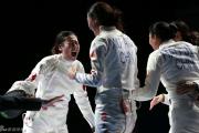 米兰体育-比利时选手在女子击剑比赛中夺冠